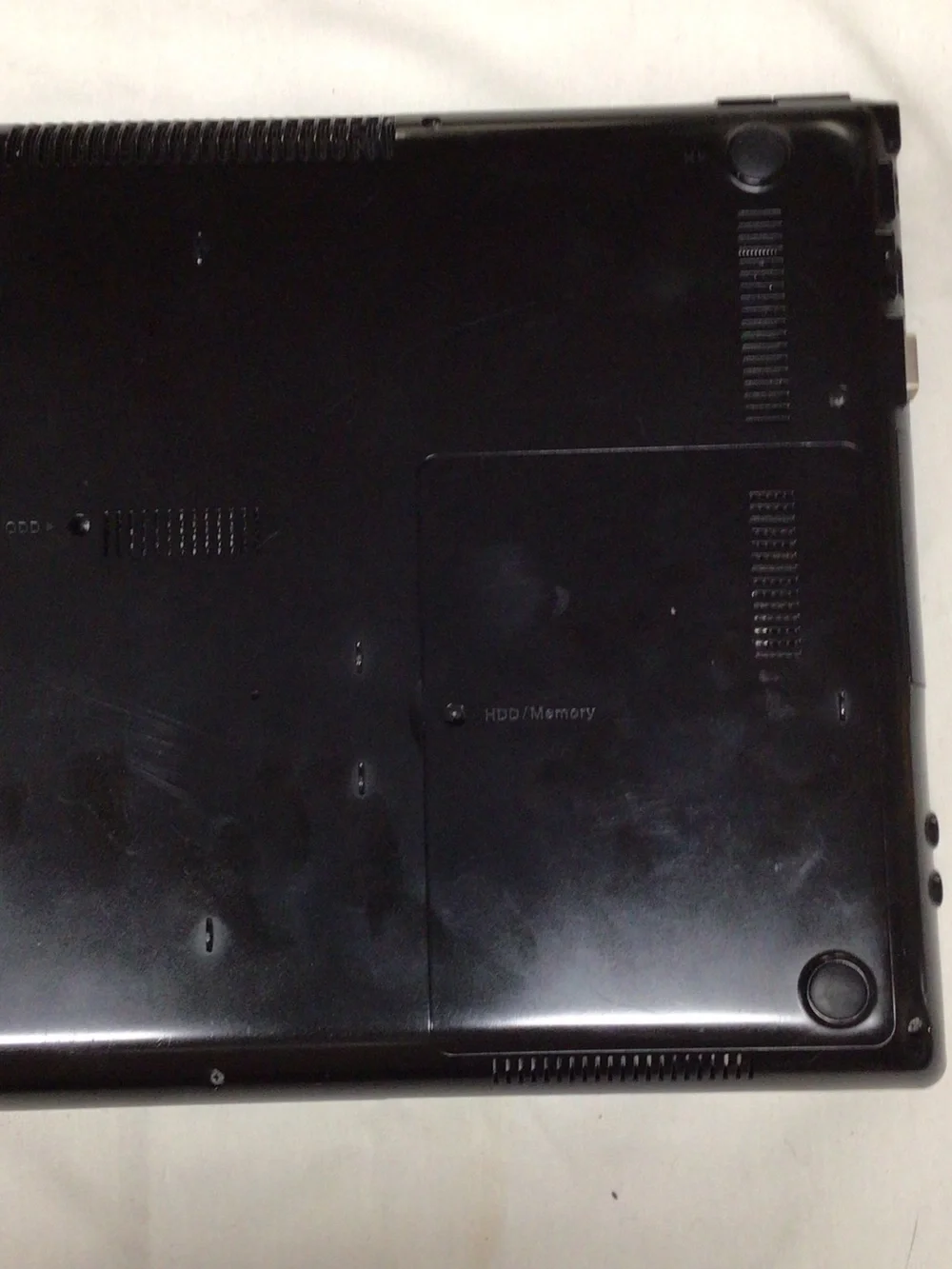 Samsung Silver and Black Laptop with Windows 7 Setup Screen